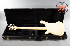 1982 Rickenbacker 4001 White Aged Cream Vintage Original w/ Hard-Shell Case