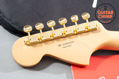 2025 Fender Japan MIJ Traditional ’60s Jaguar White Pearl Matching Headstock Gold Hardware