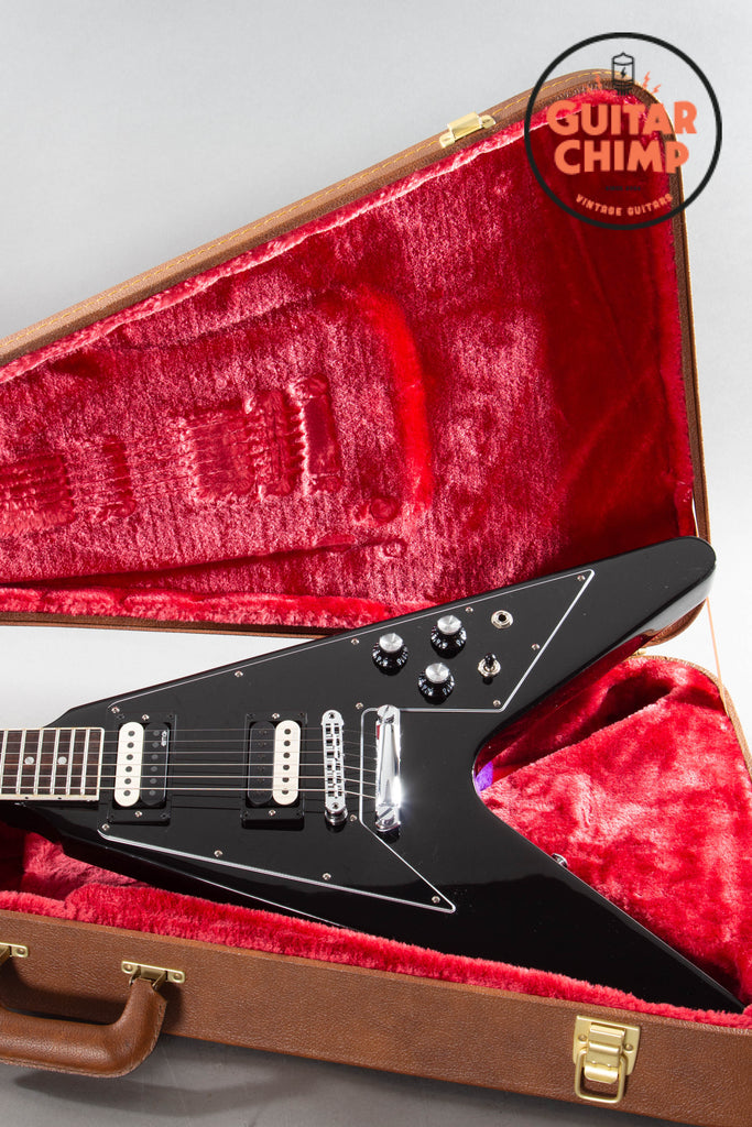 2023 Gibson 70s Flying V Ebony Black ~ EMG Jim Root Daemonum Set ~