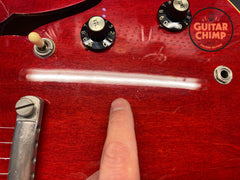 1996 Orville ES-335 Cherry Grinning Dog β59 Pickups