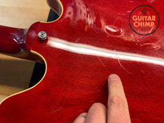 1996 Orville ES-335 Cherry Grinning Dog β59 Pickups