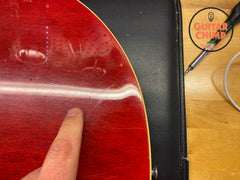 1996 Orville ES-335 Cherry Grinning Dog β59 Pickups