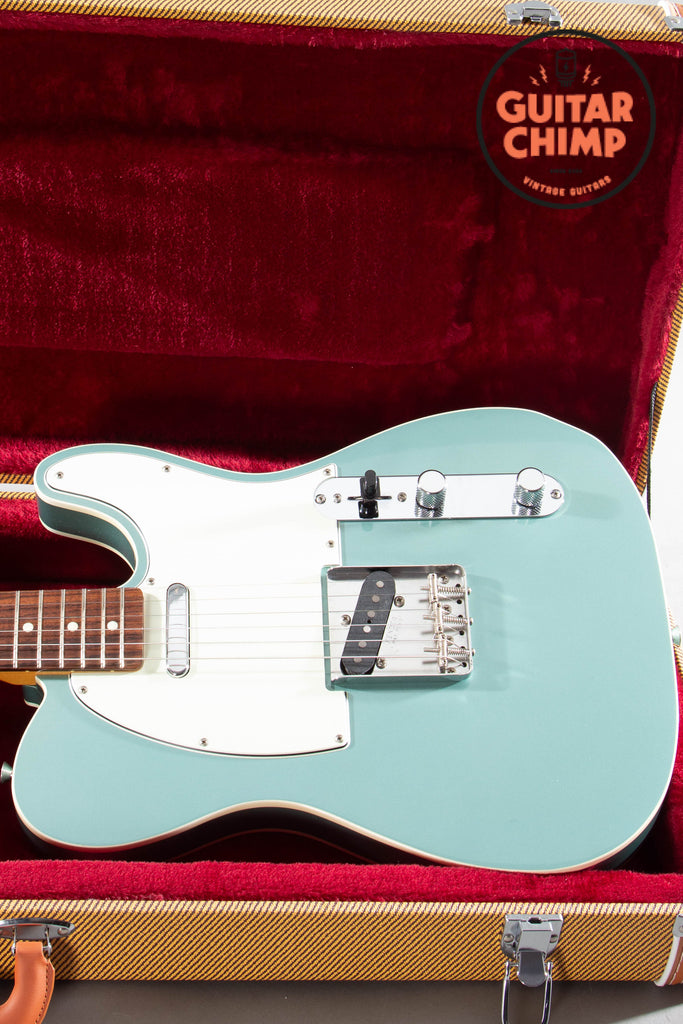 2014 Fender Japan MIJ TL62B ’62 Reissue Telecaster Custom Ocean Turquoise Metallic w/ Tweed HSC