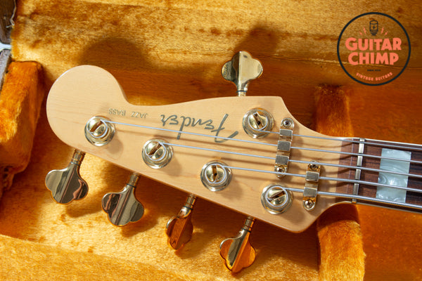 2002 Fender American Deluxe Jazz Bass V 5-String FMT Crimson