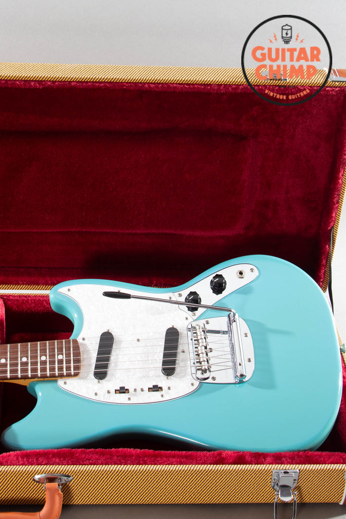 1997 Fender Japan CIJ MG66-66 ’66 Mustang Reissue California Blue w/ Tweed HSC