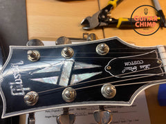 2024 Gibson Murphy Lab Les Paul Custom Silverburst Ultra Light Aged