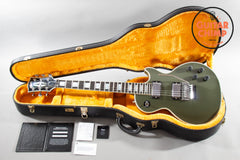 2022 Gibson Custom Shop Les Paul Custom Axcess Floyd Rose Olive Drab w/ OHSC + COA