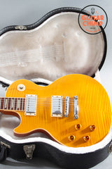 2012 Gibson Left-Handed Les Paul Standard Plus Trans Amber AAA Flametop w/ OHSC