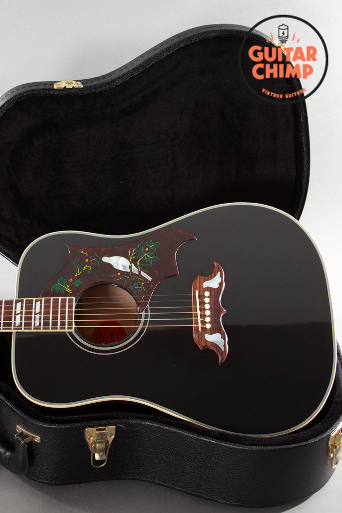 2015 Gibson Custom Shop Dove Acoustic | Ebony Black Finish | LR Baggs Pickup | Original Case & COA