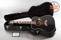 2015 Gibson Custom Shop Dove Acoustic | Ebony Black Finish | LR Baggs Pickup | Original Case & COA