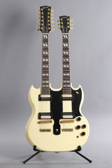 1991 Gibson EDS-1275 Sg Double Neck Electric Guitar White