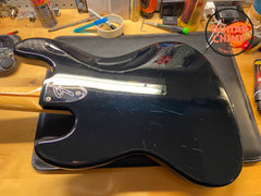 2006 Fender Japan JB75-US '75 Reissue Jazz Bass – Black, USA Pickups, MIJ