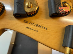 2002 Fender American Deluxe Jazz Bass V 5-String FMT Crimson Transparent | Includes Hard-Shell Case