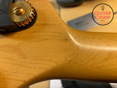 2002 Fender American Deluxe Jazz Bass V 5-String FMT Crimson Transparent | Includes Hard-Shell Case