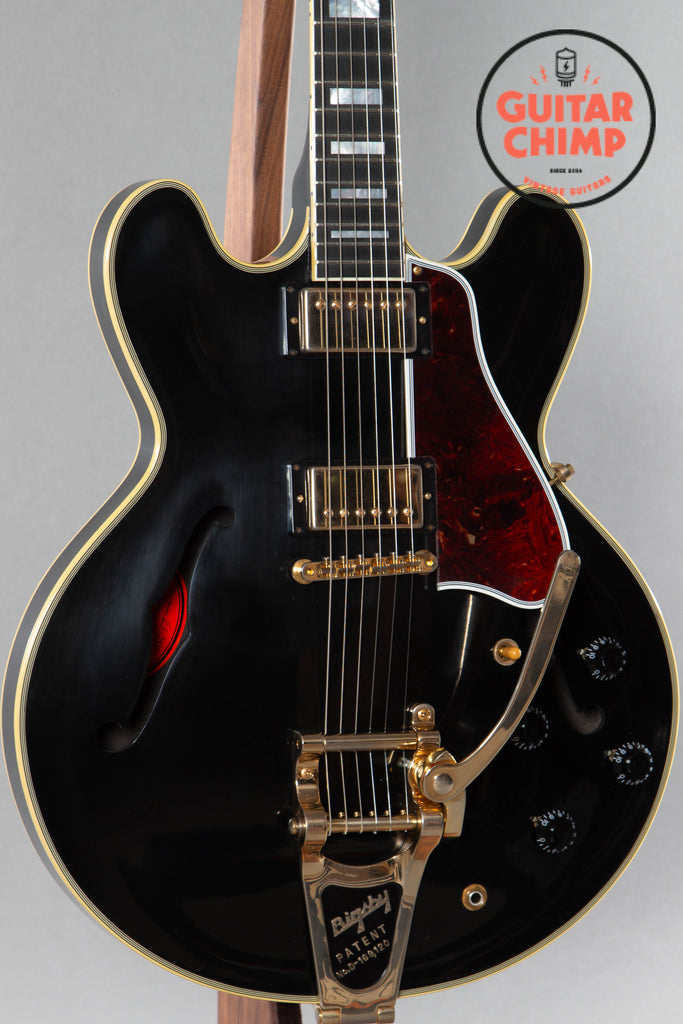 2017 Gibson Memphis ES-355 with Factory Bigsby Black VOS