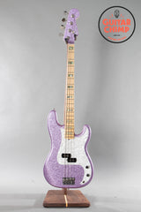 2017 Fender Limited Edition Adam Clayton Signature Precision P Bass Purple Sparkle