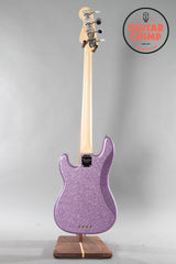 2017 Fender Limited Edition Adam Clayton Signature Precision P Bass Purple Sparkle