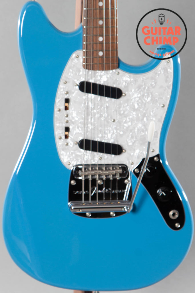 2017 Fender Japan Traditional 70s Mustang Matching Headstock California Blue