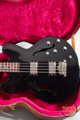 2013 Gibson Memphis ES-335 Bass Ebony Long Scale Semi-Hollow w/ OHSC + COA