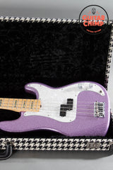 2017 Fender Limited Edition Adam Clayton Signature Precision P Bass Purple Sparkle