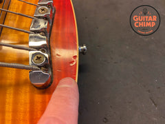 1993 Gibson LP-3 Les Paul Standard 5-String Bass | Extremely Rare 5-String | Flame Maple Top | Heritage Cherry Sunburst | Bartolini Preamp