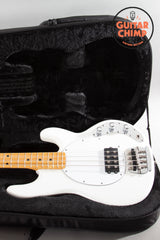 2024 Ernie Ball Music Man Retro 70's Stingray Bass Guitar White | Excellent Condition | MONO Soft Case Included