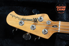 2024 Ernie Ball Music Man Retro 70's Stingray Bass Guitar White | Excellent Condition | MONO Soft Case Included