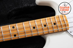 2024 Ernie Ball Music Man Retro 70's Stingray Bass Guitar White | Excellent Condition | MONO Soft Case Included