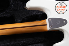 2024 Ernie Ball Music Man Retro 70's Stingray Bass Guitar White | Excellent Condition | MONO Soft Case Included