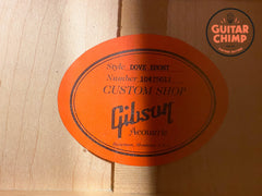 2015 Gibson Custom Shop Dove Acoustic | Ebony Black Finish | LR Baggs Pickup | Original Case & COA