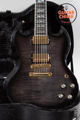 2024 Gibson SG Supreme Translucent Ebony Burst with AAA-Maple Top | Original Case