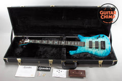 2023 Spector USA NS-2 4-String Bass Blue Burst Quilt Top | HAZ 18V Pre-Amp | Original Case