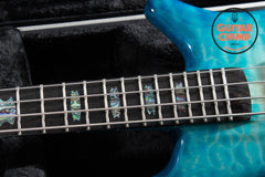 2023 Spector USA NS-2 4-String Bass Blue Burst Quilt Top | HAZ 18V Pre-Amp | Original Case