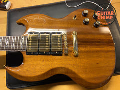 2024 Gibson SG Supreme Koa – Natural | Sweetwater Exclusive | Sugarbucker Pickups | Original Case Included