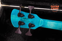 2023 Spector USA NS-2 4-String Bass Blue Burst Quilt Top | HAZ 18V Pre-Amp | Original Case