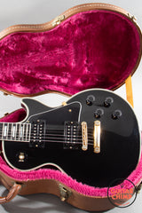 1998 Gibson Les Paul Custom Black Beauty Ebony Burstbucker 2 & 3 w/ Gibson HSC