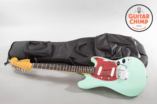2002 Fender Japan MG69 SBL '69 Mustang Aged Sonic Blue