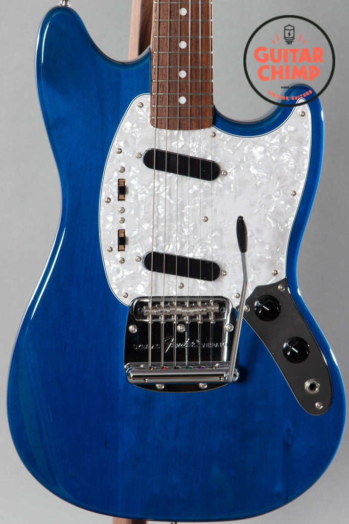 2017 Fender MIJ Japan Traditional 70s Mustang Trans Blue