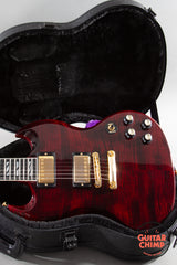 2024 Gibson SG Supreme Wine Red AAA Figured Maple Top Ebony Coil Split w/ OHSC