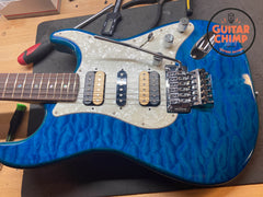 2018 Fender Japan Michiya Haruhata Stratocaster Caribbean Blue | Excellent Condition | Rare Signature Model