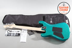 Charvel Pro-Mod San Dimas Style 1 HSS with Floyd Rose Aqua Flake | Seymour Duncan Pickups | Excellent Condition | Original Gig Bag Included