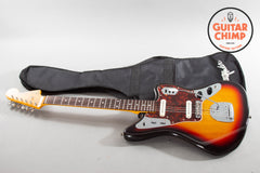 2002 Fender Japan Jaguar JG66 ’62 Reissue 3-Tone Sunburst | Original Pickups | Gig Bag