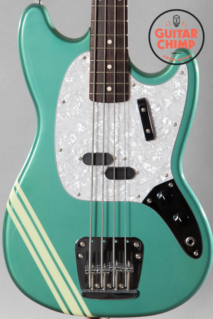 2007 Fender Japan Mustang MB98-75CO OTM Bass Competition Ocean Turquoise Metallic