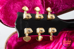 1993 Gibson Les Paul Custom Black Beauty Ebony Dual EMG 85 Active Pickups w/ OHSC