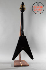 2022 Gibson Custom Shop Flying V Custom Ebony Black Beauty