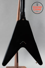 2022 Gibson Custom Shop Flying V Custom Ebony Black Beauty
