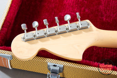 2010 Fender Japan MIJ MG69/MH Mustang Matte Black Matching Headstock Stop Tail w/ Tweed HSC