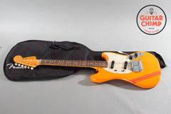 2021 Fender Japan Traditional II 60s Competition Mustang Capri Orange W/ Matching Headstock