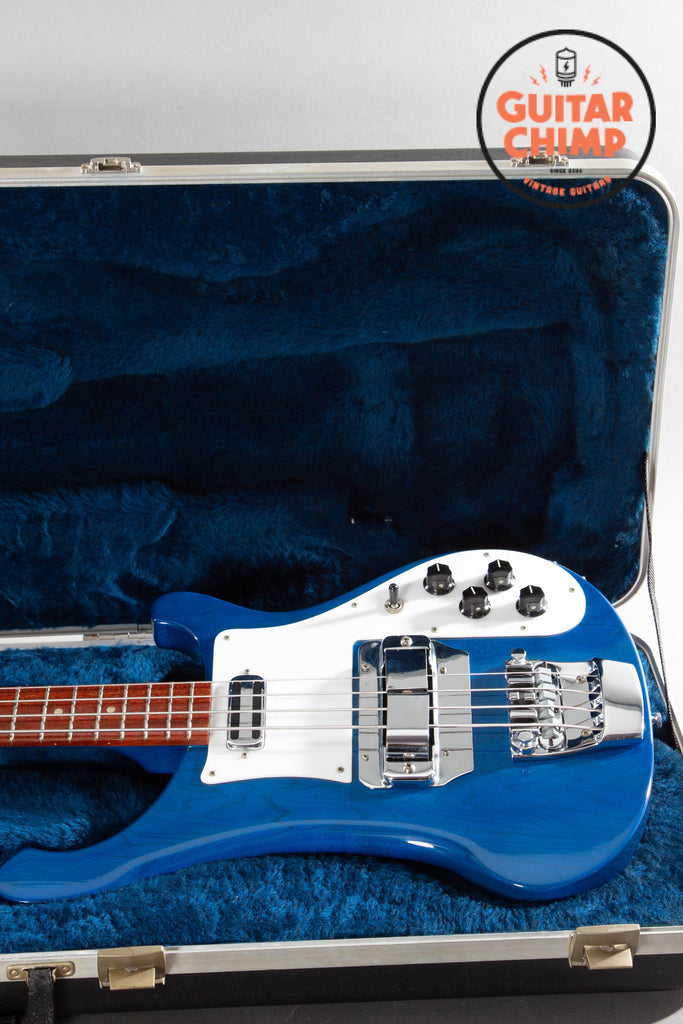 1994 Rickenbacker 4001V63 Trans Blue – Rare Yamano Exclusive with Original Hard Case
