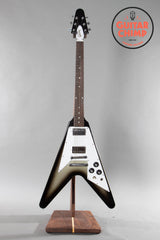 2022 Gibson Custom Shop Limited Run 70s Flying V VOS Antique Silverburst